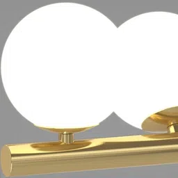 stello Contemporary Gold Chandelier with Spherical Globes image 3