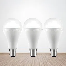 clairbell Emergency 15W Inverter LED Bulb with 1200mAh Rechargeable Battery Pack of 3 F434 4 hrs Bulb Emergency Light image 1