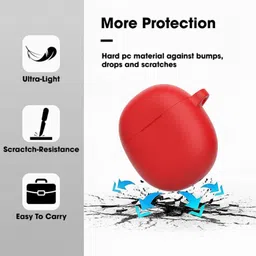 KANSOL Silicone Velcro Earbuds Case For OnePlus Buds Nord CE image 3