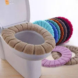 green white Cotton Toilet Seat Cover-picture-10