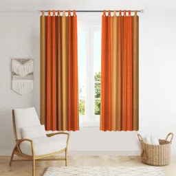 lakshmi 152 cm (5 ft) Cotton Semi Transparent Window Curtain (Pack Of 2)-picture-23