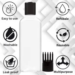 madhya Oil Applicator Bottle for Scalp with Comb Cap for Applying Hair Oil Shampoo image 4