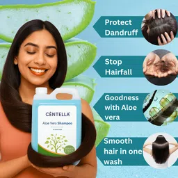 centella Aloe Vera |Shampoo|Natural & Herbal | Anti-Dandruff | Hair Fall Control shampoo image 2
