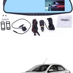 lovmoto Universal For Car Dual Lens Dvr Dash Camera 4.3inch For Fig-o Asp-ire Universal For Car Dual Lens Dvr Dash Camera 4.3inch For Fig-o Asp-ire Parking Sensor image 1