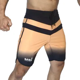 Solid Men Yellow, Black Sports Shorts-image-43