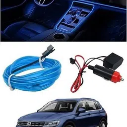 slshilpa EL Wire Interior Light with Adapter (5 Meter) For Volkswagen Tiguan Car Fancy Lights-picture-19
