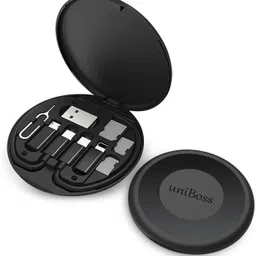 UniBoss Power Sharing Cable 5 A 0 m Copper Multi-Functional Fast Charging Data Cable Set Small Type C Charging with Retrieve Card Pin, Round Storage Box, Compact & Portable-picture-12
