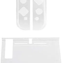 HG WORLD Crystal Case M07254 Transparent Cover For Nintendo Switch Oled & Joy-Con Gaming Accessory Kit image 2