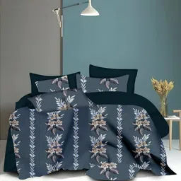 flipkart smartbuy Cotton Double Flat 104 TC Floral Bedsheet-picture-30