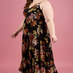 dressberry Women A-line Black Maxi/Full Length Dress image 5