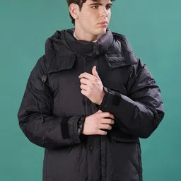 v-mart Men Solid Padded Jacket image 2