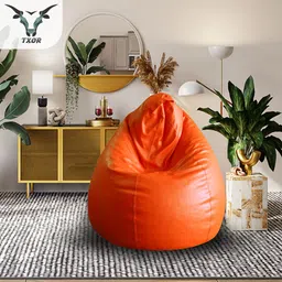 txor XL Premium Leatherette Classic Teardrop Bean Bag With Bean Filling image 5