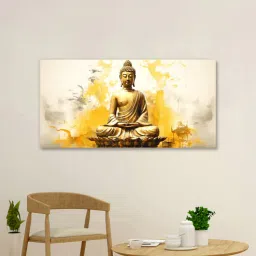 nestroots Framed Buddha on Vibrant Wall Painting-picture-32