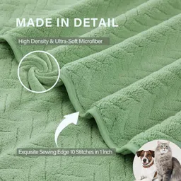 microshine Microfiber PET Towel for Dogs Grooming Gloves for Dog image 3