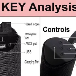 Sterling Bazaar Premium quality Bluetooth speaker with deep bass HB24 10 W Bluetooth Home Audio Speaker image 2