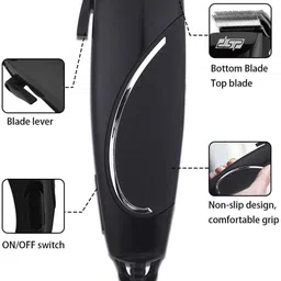 DSP 90031 Corded Trimmer with Ergonomic Design Saloon Trimmer for Men & Women Trimmer 120 min Runtime 4 Length Settings image 2