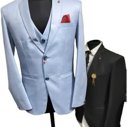harh Men formal and partywear Solid Suit image 2
