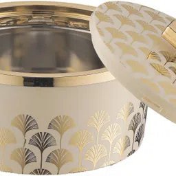 trueware Floraa Fine Inner Steel Casserole, 1500 ml, PU Insulated BPA free Odor Proof Thermoware Casserole-picture-12