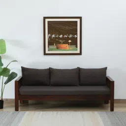 woodsworth from pepperfry Orting Sheesham Wood 3 Seater Sofa In Provincial Teak Finish-picture-22