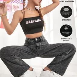 lovely london Women Regular Mid Rise Grey Jeans image 5