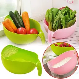 xénōed ! Multifunctional Bowl for Washing and Straining Rice, Fruits, and Veggies, Strainer image 4