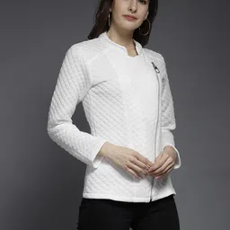 darzi Women Self Design Casual Jacket image 5