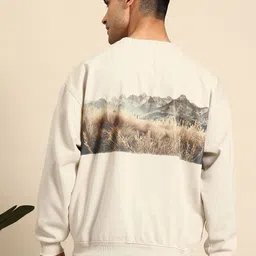 mast & harbour Men Full Sleeve Printed Sweatshirt image 3