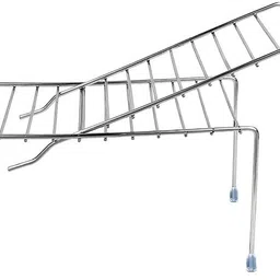 4tens Utensil Kitchen Rack Stainless Steel Multipurpose Dish Rack/Storage Shelves for Kitchen Cabinets Steel image 1