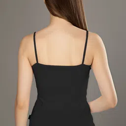 arokya Women Black Camisole image 2
