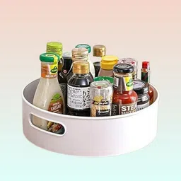 vnxyea Plastic 360-degree Swiveling Container Serving Tray – Living Space & Cooking Area Storage Basket-picture-34