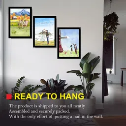 printality Living Room Home Décor Photo Frames Combo Of 3 (Design 15) 24 inchPhoto Frame image 2