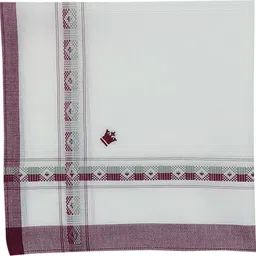LOUIS PHILIPPE Mens Cotton Color Border ["Multicolor"] Handkerchief image 4