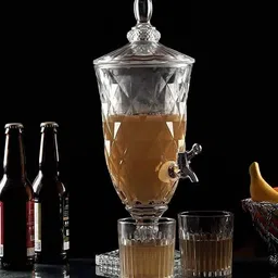 rokery Dispenser for Water, Juice, Liquor, Glass Dispenser with tap, Beverage Jar Bottled Water Dispenser-picture-28