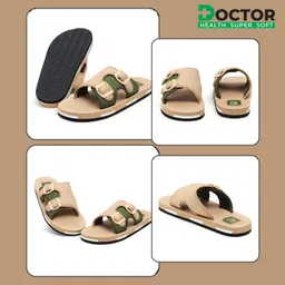 doctor health super soft Newly Launch Stylish | Cushioned | Comfortable | Breathable | Adjustable Strap Men Slippers image 4