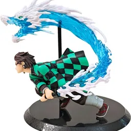 rvm toys Anime Demon Slayer Tanjiro Kamado 17cm Water Dragon Action Figure Collectible D2 image 3