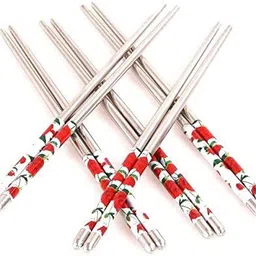 spinfluencs Chewing, Cooking, Decorative, Eating, Training Stainless Steel Chinese, Japanese, Korean, Vietnamese Chopstick-picture-39
