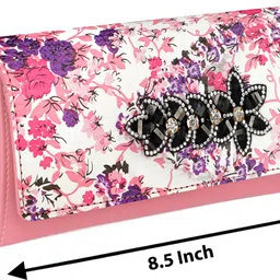 g m w Casual, Formal, Party, Sports Pink Clutch image 3