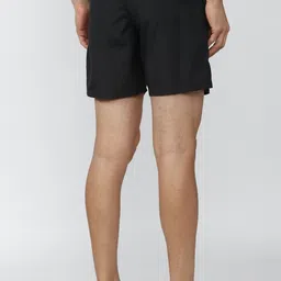 peter england Solid Men Black Basic Shorts image 2