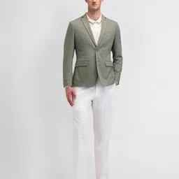 arrow Men Solid Single Breasted Formal Blazer image 3