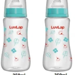 luvlap Natura flo Feeding Bottles Combo of 2 - 250 ml image 1