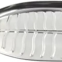 limetro steel Stainless Steel Leaf Shaped Banana Plates / Dinner Plates / Lunch plates- Dinner Plate image 2