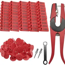 zibuyu Numbered Plastic Cattle Ear Tags 001 to 100 Livestock Tag Punch Plier-picture-14
