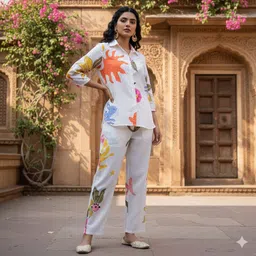 flavia creation Top Pant Co-ords Set-picture-22