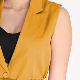 chkokko Women Solid Single Breasted Casual Blazer image 5