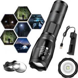 regals choice Military LED Torch High Brightness Flashlight for Outdoor Adventure Torch-picture-21