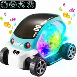 glamour 09 Future Musical Stunt Car Rotate 360° with Flashing Light & Music (Multicolor)-picture-31