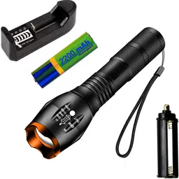 small sun New Most Powerful Comfortable Bright LED Zoomable 12W Flashlight Torch 4 hrs Torch Emergency Light-picture-21