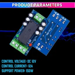 amiciSolar Automatic Backup Battery Switching Module | 12V 150W Auto Power Transfer Relay Smart Switch image 4