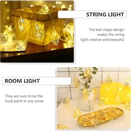 nexify 10 LEDs 3.07 m Gold Steady Leaf Rice Lights image 4