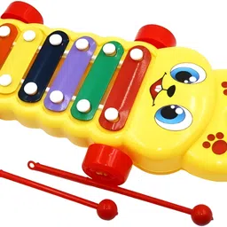 zenex store Musical Pull Along Xylophone with 2 Mallet for Kids Fun Activity and Play| image 3